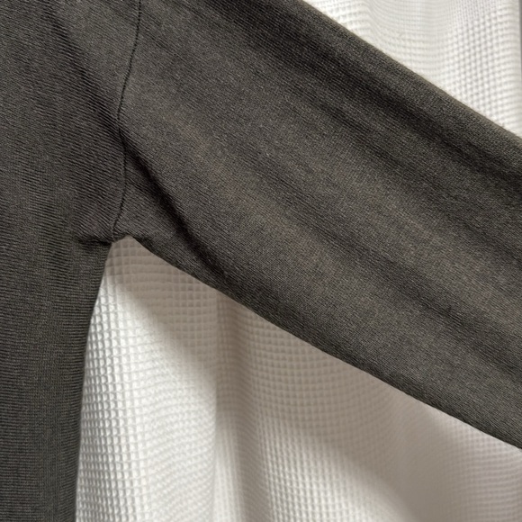 Ellen Tracy Poncho sweater Olive Green w leather closures SZ XL wool blend - Picture 6 of 11